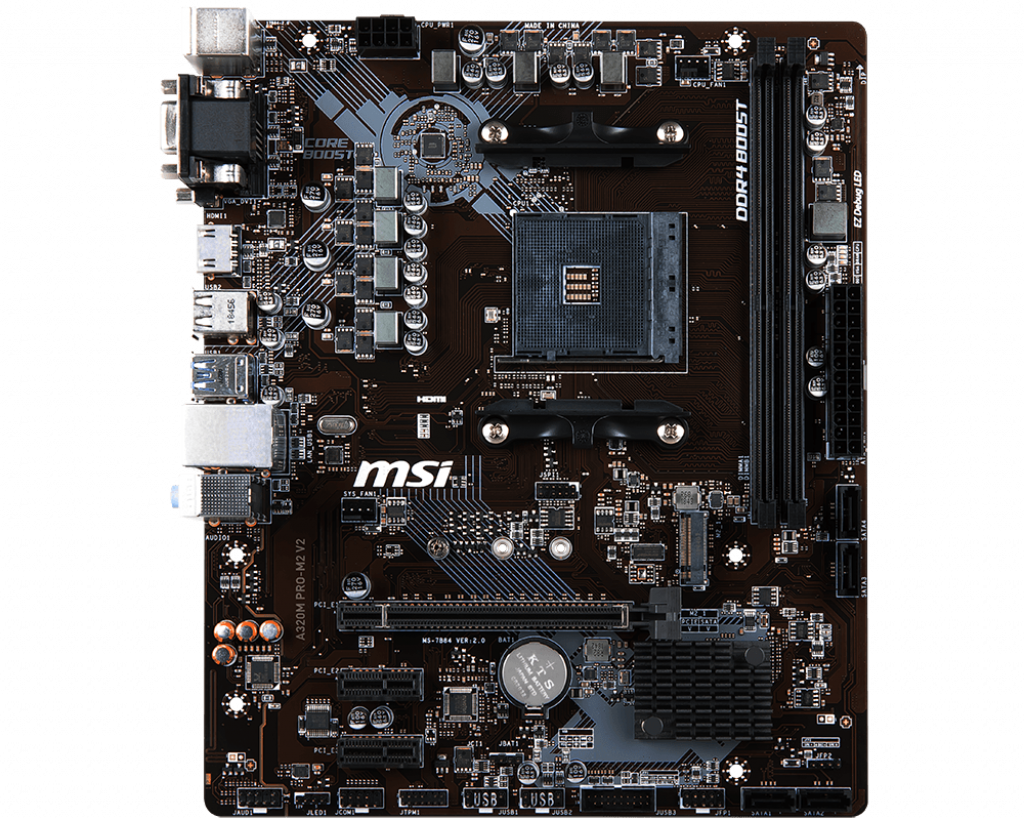 MSI AMDAM4 (A320M PROM2 V2) Motherboard